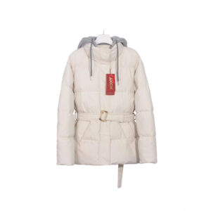 Elegant Hooded Cotton Jacket For Women